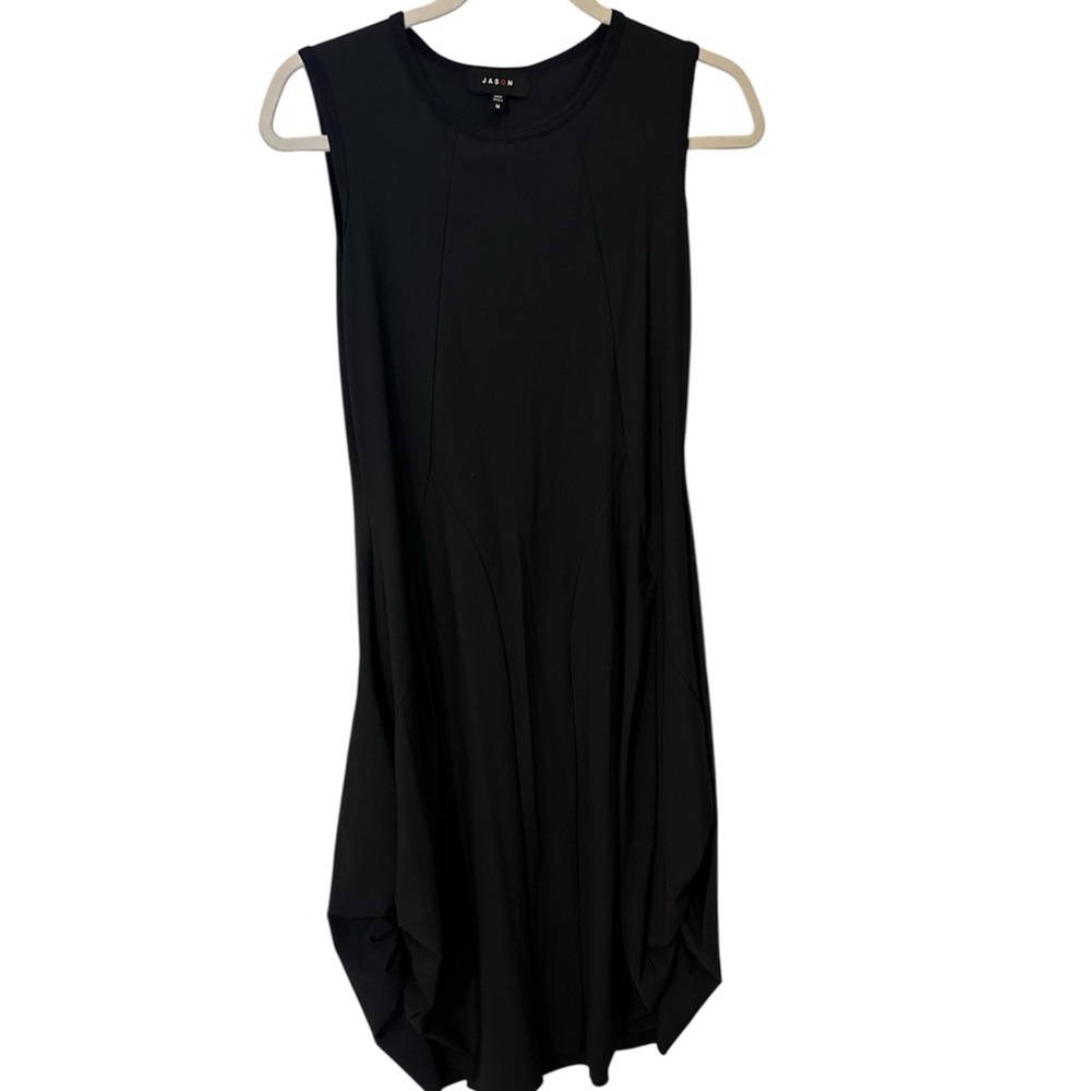 Elegant Navy Blue Sleeveless Dress